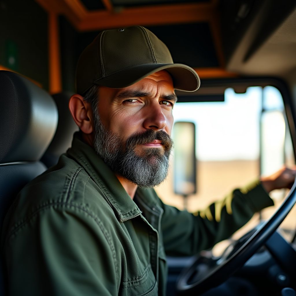 Conductor de camión de carga